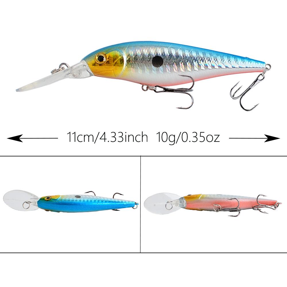 Schwimmender Lipped-Minnow Köder für Barsch, Zander, Makrele und Karpfen.