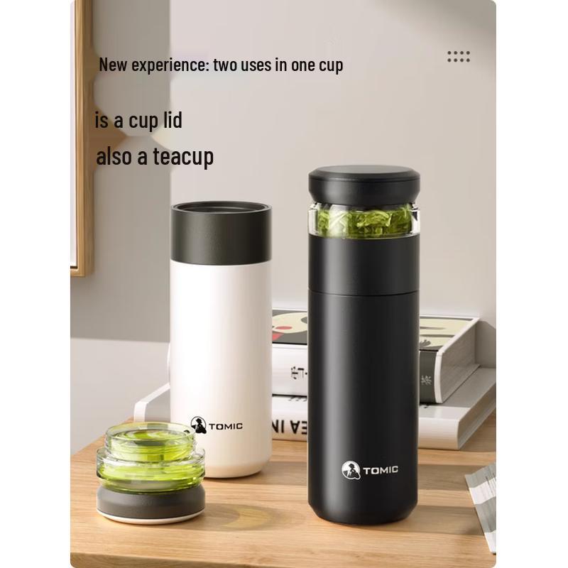 TOMIC 520ml Pure Titanium Insulated Tea Bottle