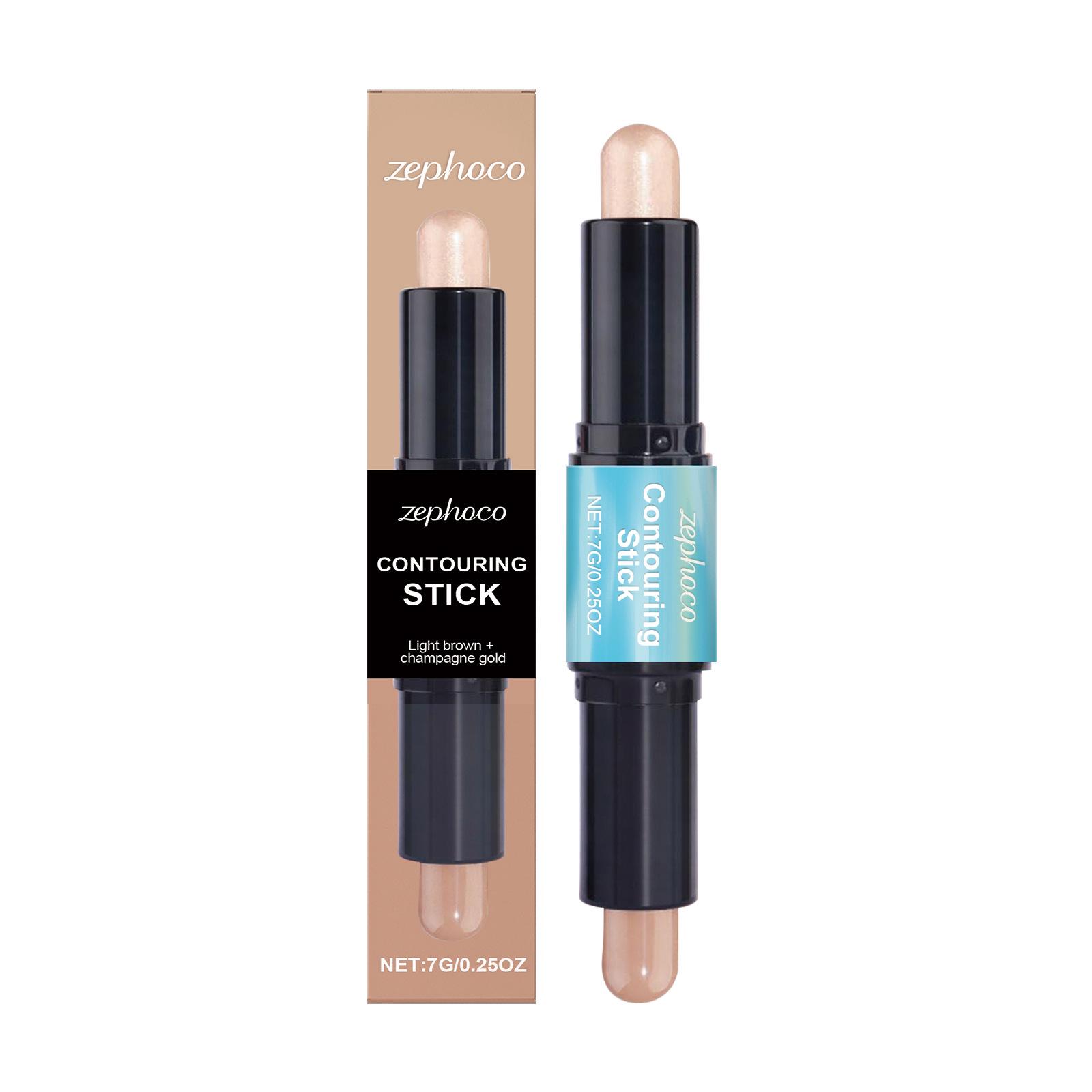 

ZEPHOCO 2-in-1 Face Highlighter & Contour Stick - Lightweight, Natural Finish