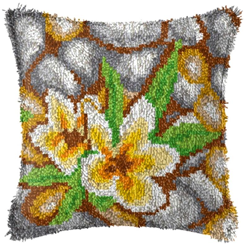 

Наборы для ковров с крючком-защелкой серии «Цветы/Растения» Подушки Смирна Пакет Ковер Вышивка Крючок-защелка Набор Подушка для вышивания крестом Knooppakket