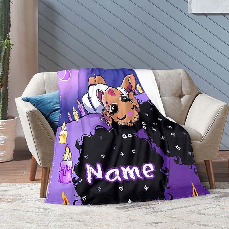 Personality Girl Customize Your Name Outdoor Blanket Suitable For All Seasons Comfortable And Warm Soft Blanket Suitable For Travel Gifts For