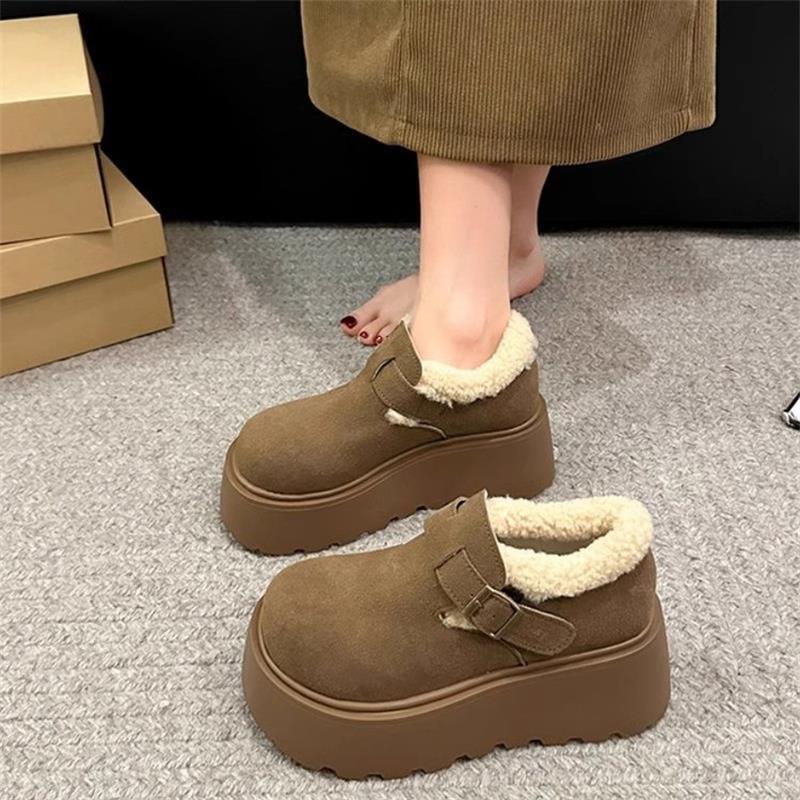 

Женские зимние ботинки Birkenstock 2024 года, новые осенне-зимние ботинки Campus Wind с толстой подошвой, утолщенные, теплые, из хлопка 35 жёлтый