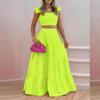 2024 Summer Sexy Backless Solid Color Sling Two-Piece Long Dress