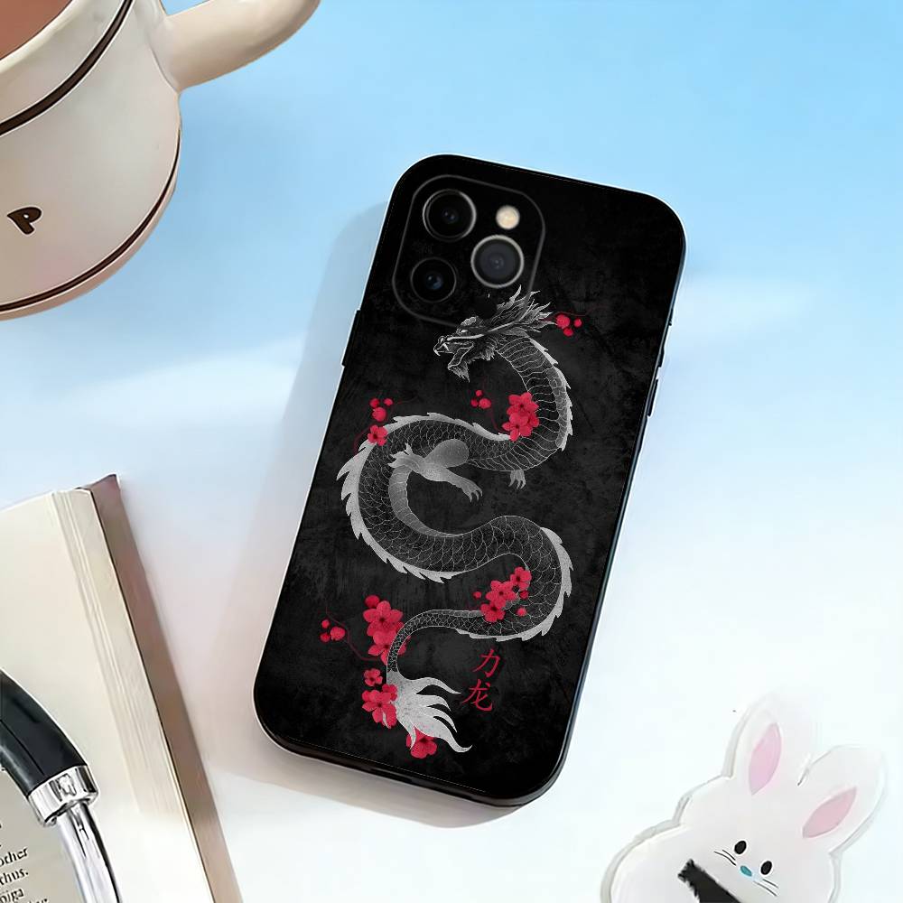 Yin Yang D-Dragon Collection Phone Case Silicone Soft For IPhone 17 16 15 14 13 12 11 X XR Plus Pro Max Plus