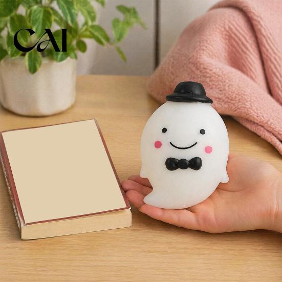Halloween Ghost Decompression Toy Stress Ball Toy, Anxiety Relief Squeeze Cartoon Toys Sensory Fidget for Party Favors