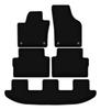 BASIC Black Velour Floor Mats For: Volkswagen Sharan II Minivan (2010-)