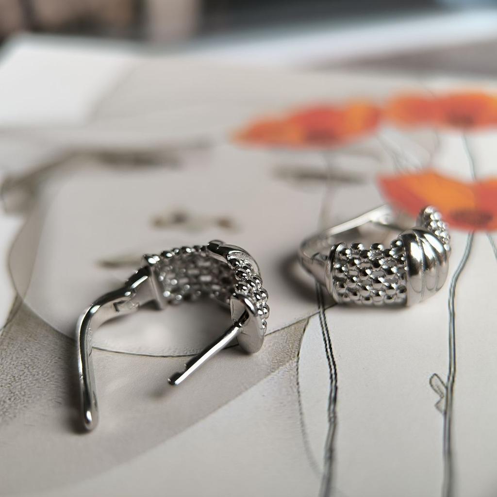 Silver Earrings Without Stones (2184317)