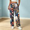 Women's Color Drawstring Elastic Waist Scrub Pants with Pockets for Nurses and Caregivers