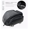 1X Waterproof Black Pu Leather Motorcycle Atv Scooter Rear Seat Luggage Tail Bag