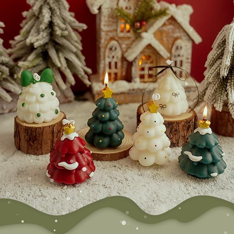 Christmas Scented Candle Fragrance Atmosphere Simulation Handmade Christmas Tree
