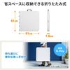 SANWA DIRECT Folding 122cm X 61cm X 30kg Load Outdoor Table, (W) (D) 58cm/74cm (H), Capacity, Use, White, 100-FD015W