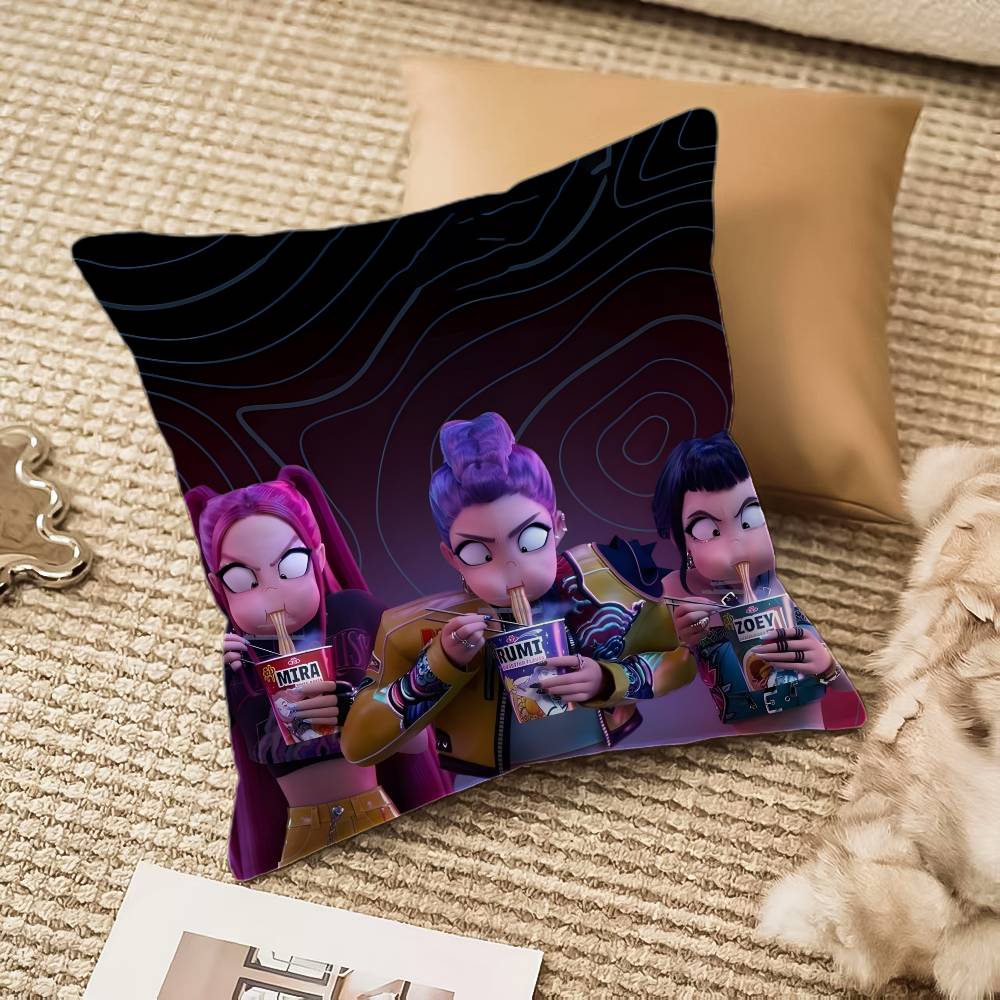 Kpop Demon Hunters Pillow Case Anti-Dustmite Invisible Zipper Sofa Bed
