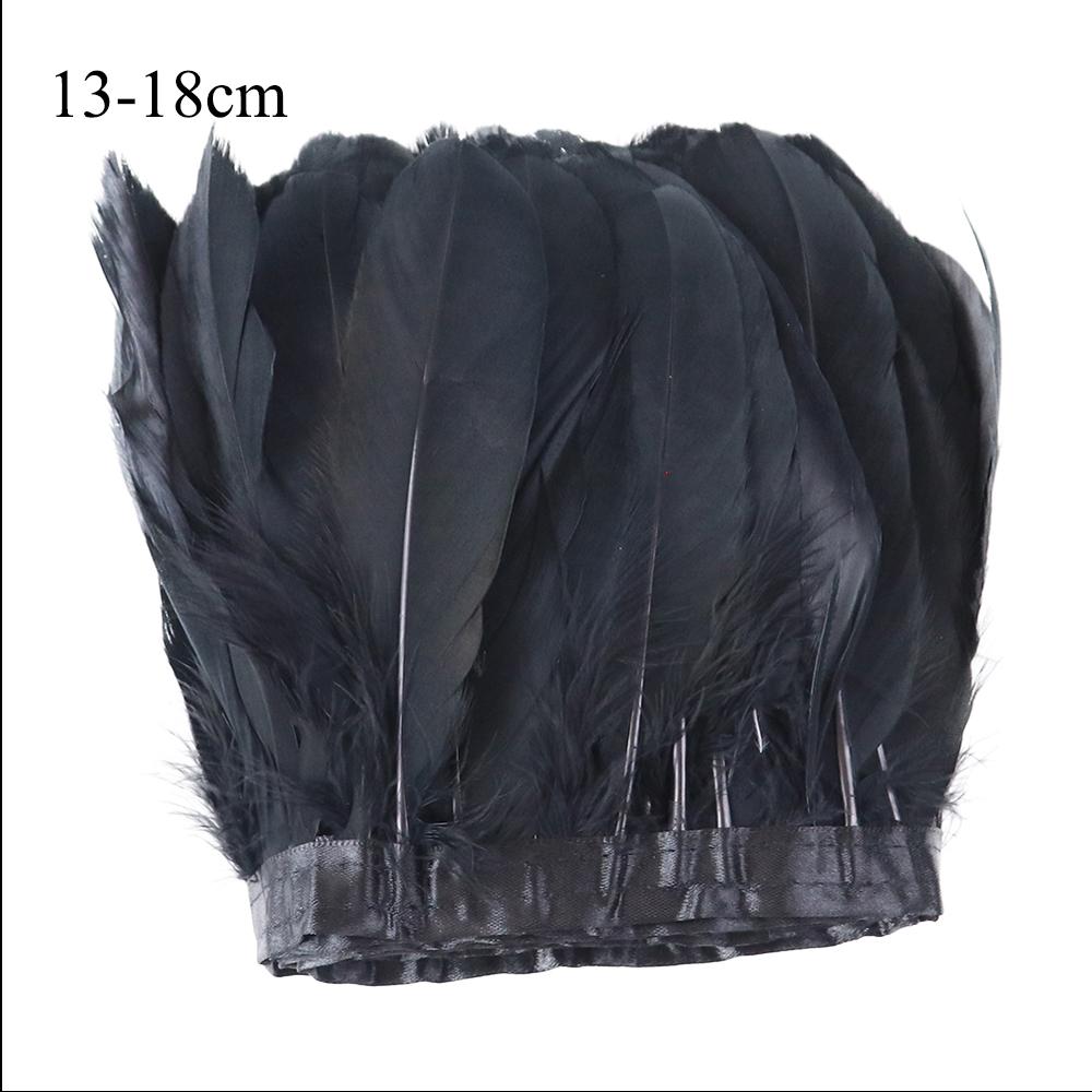 Feather1 Meter Natural Feather Trim Fringe Multi-color White Black Red Ostrich Turkey Feathers for Wedding Dress Decoration DIY Crafts