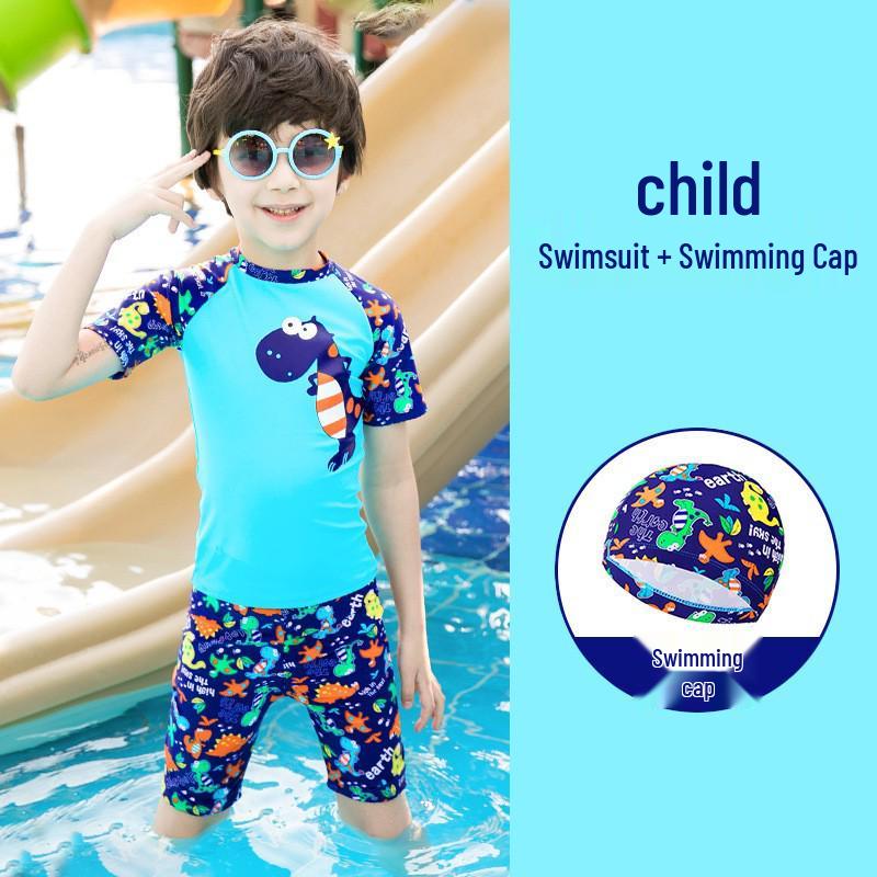 Boys' Cute & Fashionable Split Swimsuit Set for Children and Babies