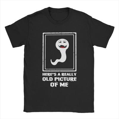 Camiseta para Hombre Una Foto Muy Antigua Mía Una Foto Muy Antigua Mía Algodón Puro Informal Cuello Redondo Camiseta Gráfica Estampada Camisetas
