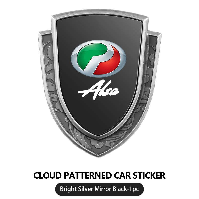 Cloud Design Car Badge Aluminum Alloy Auto Trunk Decal Sticker For Perodua Alza Myvi Viva Axia Bezza Kembara Ativa Kancil Kelisa