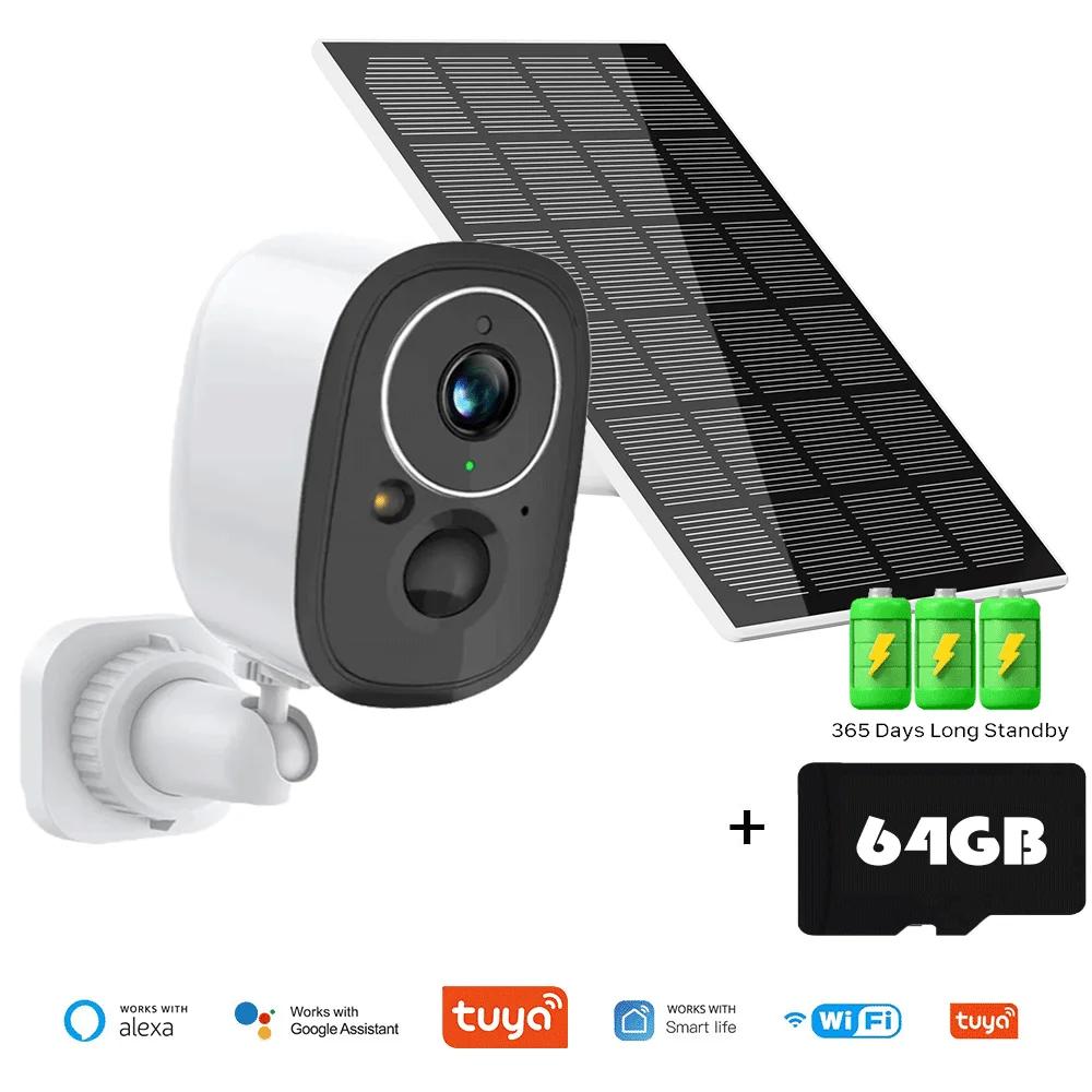 Tuya 5MP Solar Wifi Outdoor Camera Wireless Low Power Battery Security Cameras PIR Human Detect Surveillance IP Cam Color Night