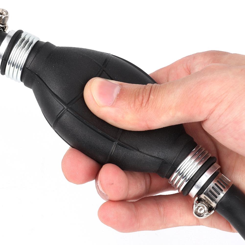 Fuel Gas Line Assembly Outboard Hand Primer Bulb with Hose Clamps for Boats RV Tractors CaraNaVans