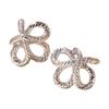 Elegant Knot Weave Gold/Silver Plated Alloy Studs Earrings for Women Fashion Ear Accessories Personality Party Jewelry