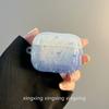 ins autumn and winter smudge blue snowflake suitable for AirPods1 Apple protective case Bluetooth pro1 earphone case 1st generation soft