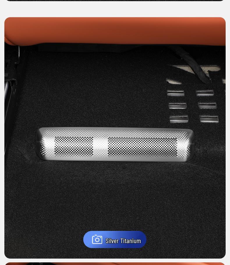 Rear Row Air Outlet Dustproof Net for Ideal L6-L9 Seats - Decorative Protective Cover