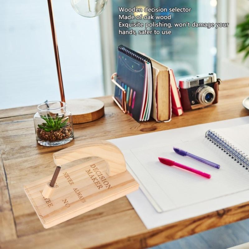 Wooden Magnetic Decision Maker Innovative Oscillating Magnetic Selector Swing To Find Answer For Indecisive Person