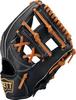 ZETT AcroCatch Youth Baseball Black x Oak Brown BJGB77410F Glove, Softball, All-Around, Left-Handed Throw, Size SS, (1936),