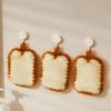 1/3pcs Bread Slice Dishcloths with Hooks, Soft Woven for Kitchen Sink, Absorbent & Quick Dry, Mother's Day Gifts Kitchen Towel