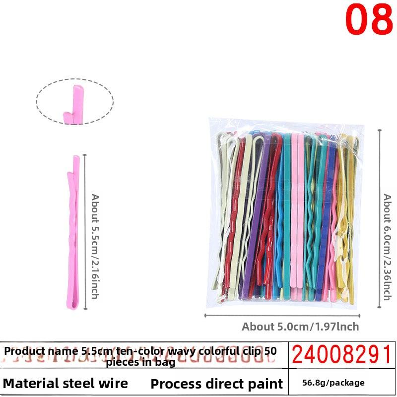 Black Steel Clip Box Contains A Straight Clip for The Bride's Updo Hairstyle Bangs Clip Wavy Hair Clip and Hair Accessory