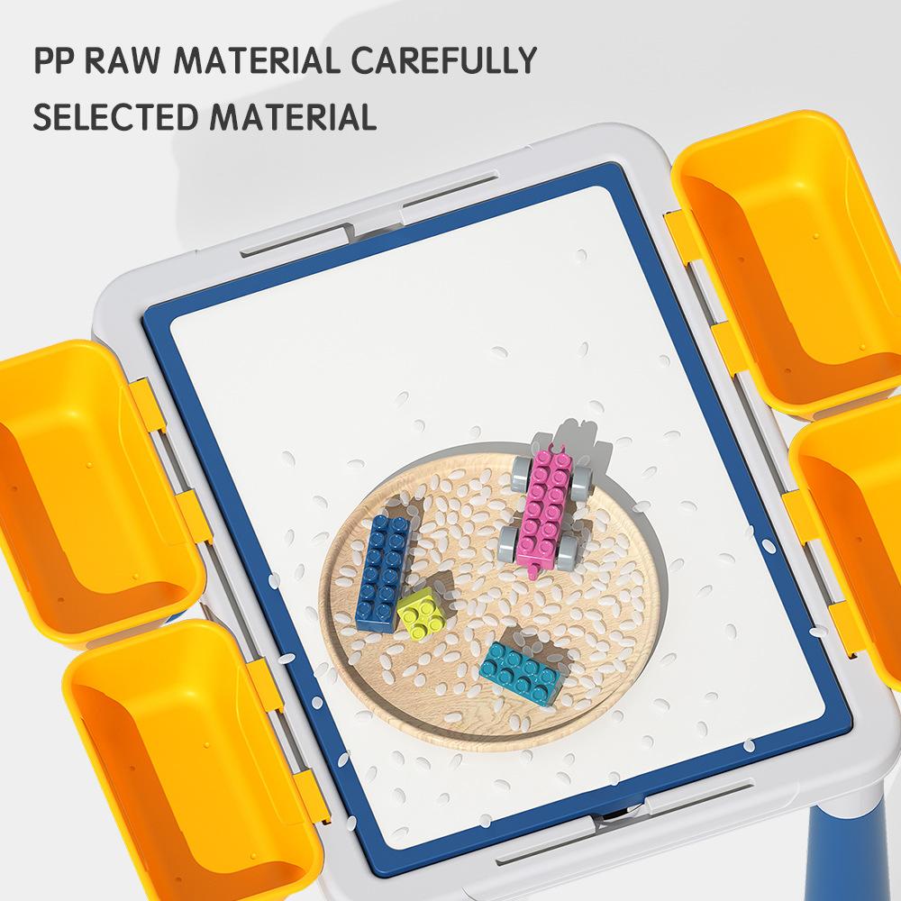 English Gift Box Children'S Multi-Functional Building Block Table With Building Block Baby Kindergarten Educational Toys 3-12