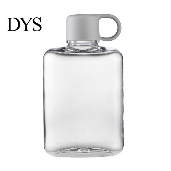 Portable Flat Flask Cup Tritan Water Bottle, Lightweight Slim Design, Large Office Daily Jug Capacity Leakproof Kettle, for Outdoor Hiking Travel And