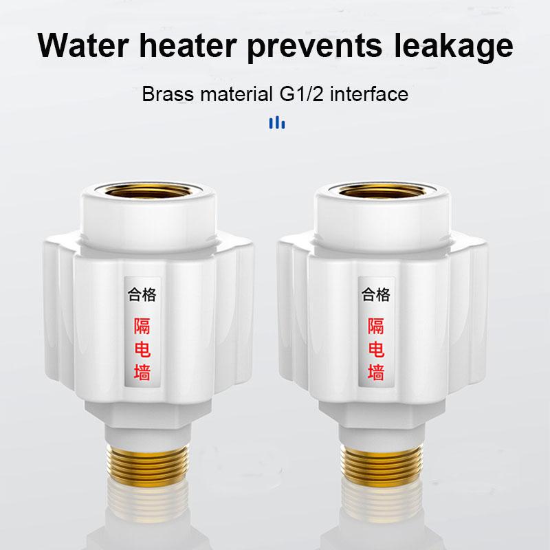 Elektrischer Warmwasserbereiter Anti-Elektrischer Wandanschluss G12" Messinggewinde Auslaufsicher Sicherheitszubehör
