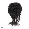 Synthetic Curly Messy Bun Elastic Hair Tie With Long Tendrils Fluffy Chignon Hairpiece For Women Cosplay Daily Hairstyle