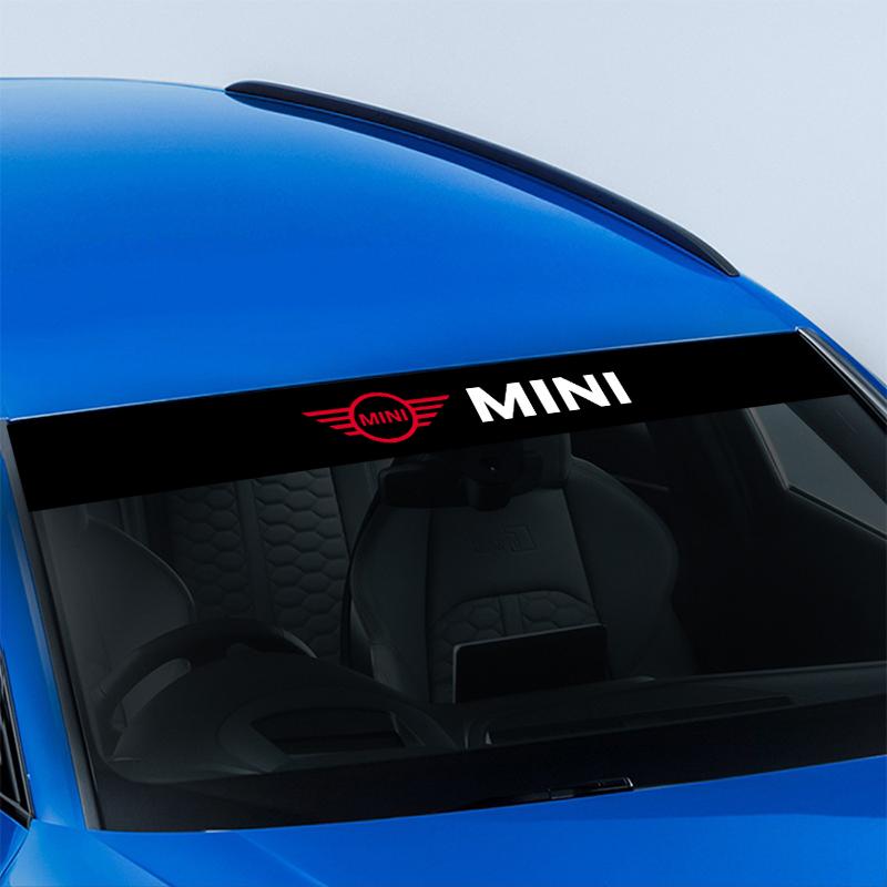 Car Front Windshield Stickers Front and Rear Decorative Emblem For Mini Cooper One S Clubman R50 R53 R56 R60 F55 F56 R57 R58 R59