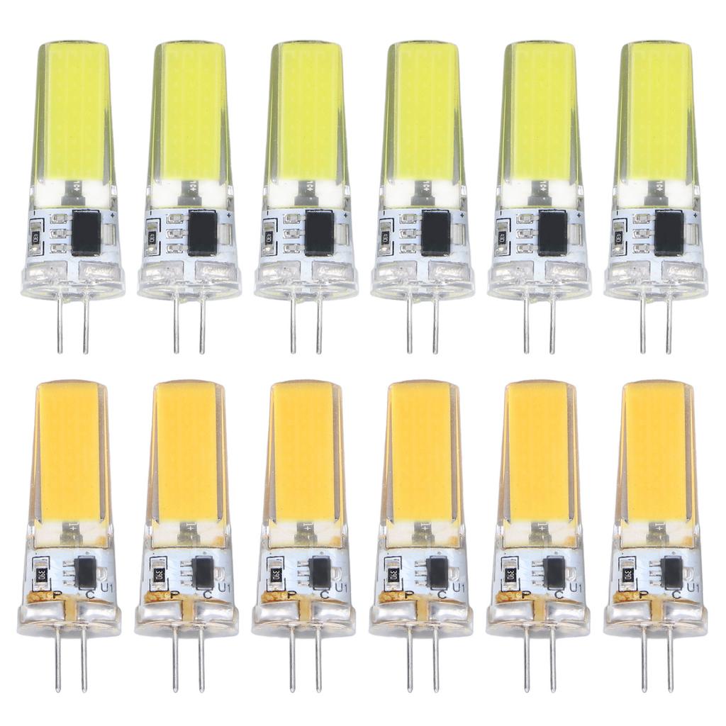 6 Pieces G4 LED Bulbs 9W Dimmable COB Lamp 500LM for Home Ceiling Landscape Chandelier Lamps
