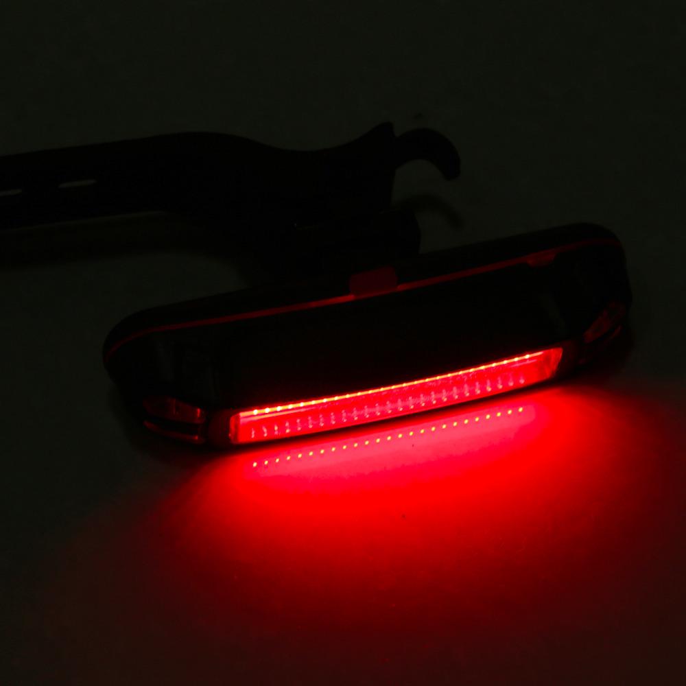LED Bike Tail Lamp Multi Mode Bicycle Cycling Warning Light Waterproof USB Rechargeable Automatic Shut-Down Front Rear Light
