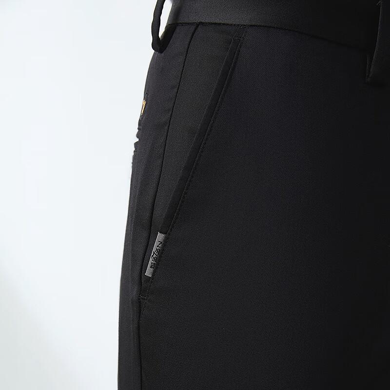 Qipai Men's Silk Blend Business Casual Long Pants