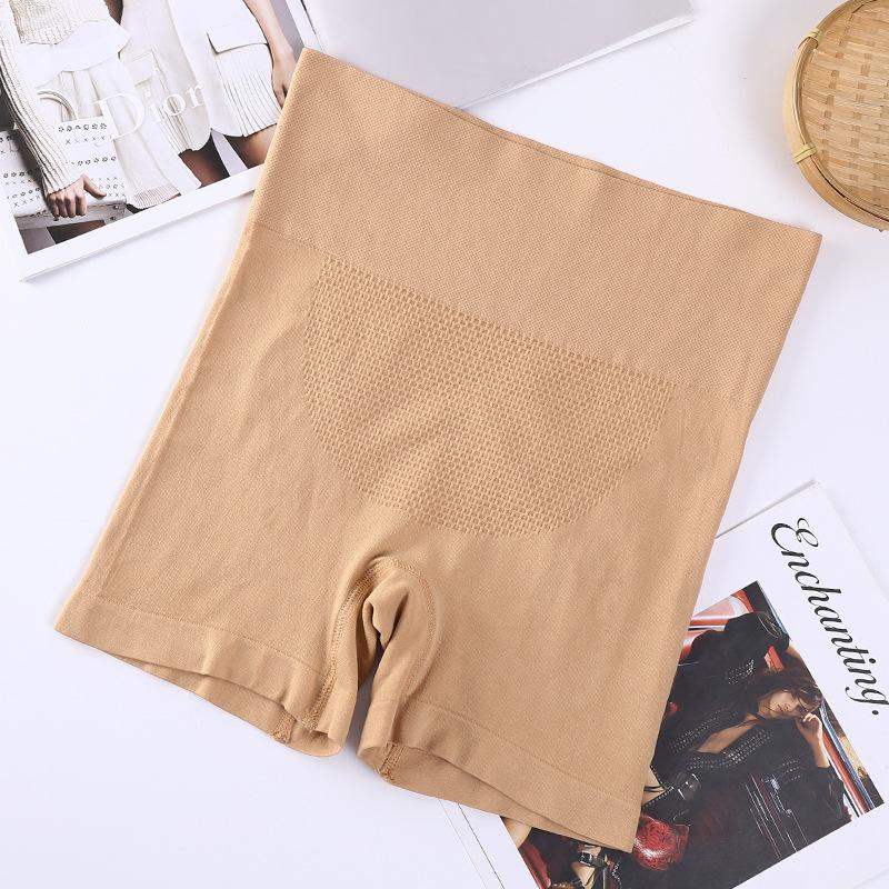 

3D Honeycomb бесшовные женские с высокой талией хлопковые компрессионные трусики для подтяжки бедер, корректирующие фигуру, нижнее белье с плоским углом, женские защитные трусики с плоским углом one size