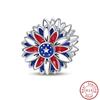 Meaning Series Copper Metal USA Flag Independence Day Statue Of Liberty Charm Bead Components Bead Components 3mm Do It Yourself High Quality Fine