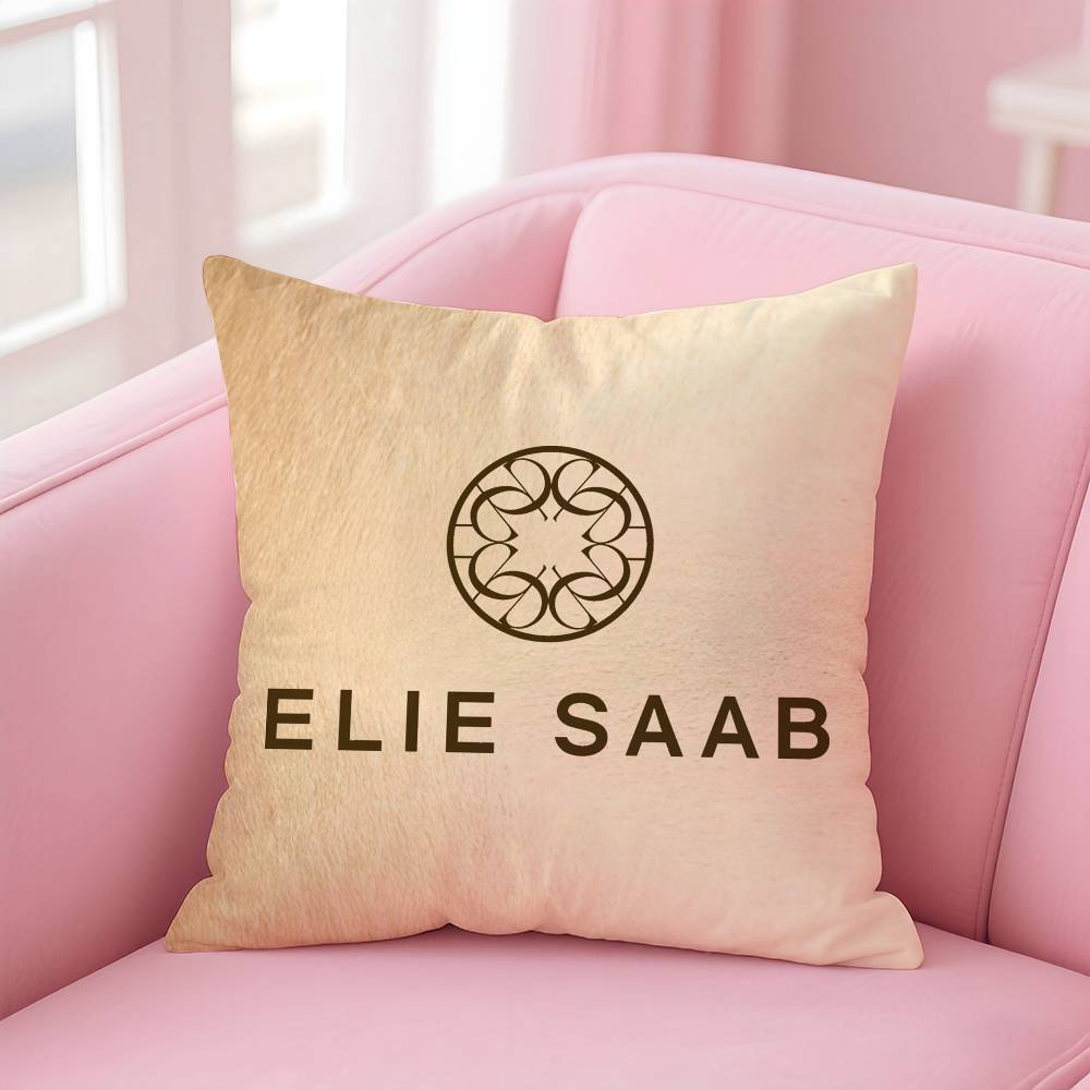 

Fashion E-Elie S-Saab Pillow Case Pattern Printed Pillowcase for Living Room Sofa Cushion Cover & Bedroom Decor 12x12Inch