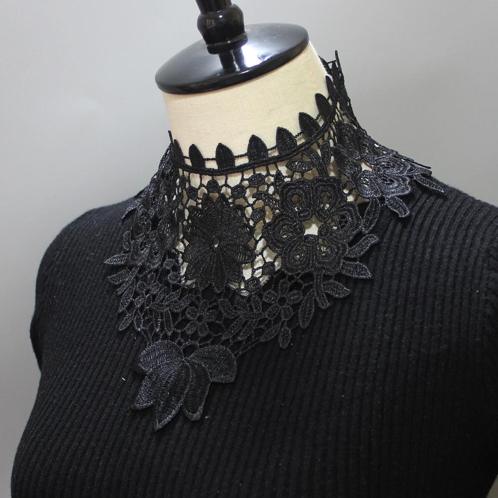 5PCS Hollow Out Pattern Fake Collar Fashion Flower Collar  Special Occasions