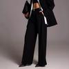 Simple High-end Suit Wide-leg Pants for Women, Spring, Commuter Workplace High-waisted Casual Straight-leg Pants