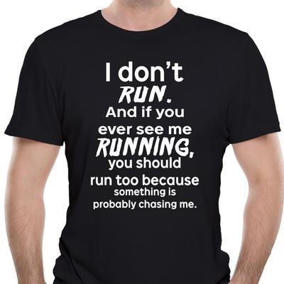 Tričko s nápisem I Don't Run #31 Unisex Tričko