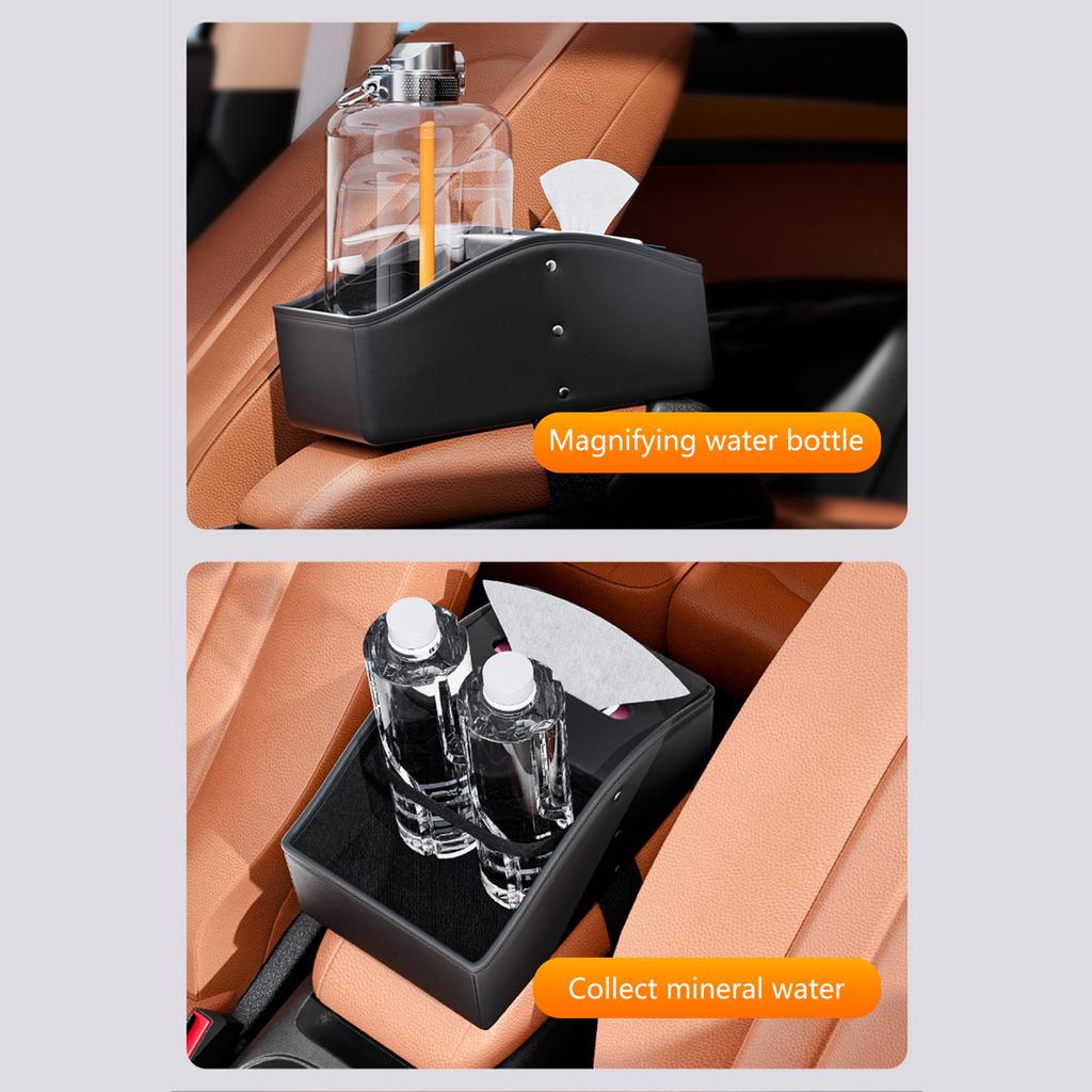 Car Armrest Storage Solution with Anti Slip Base Convenient Car Armrest Organizers for Secure Placement During Travel