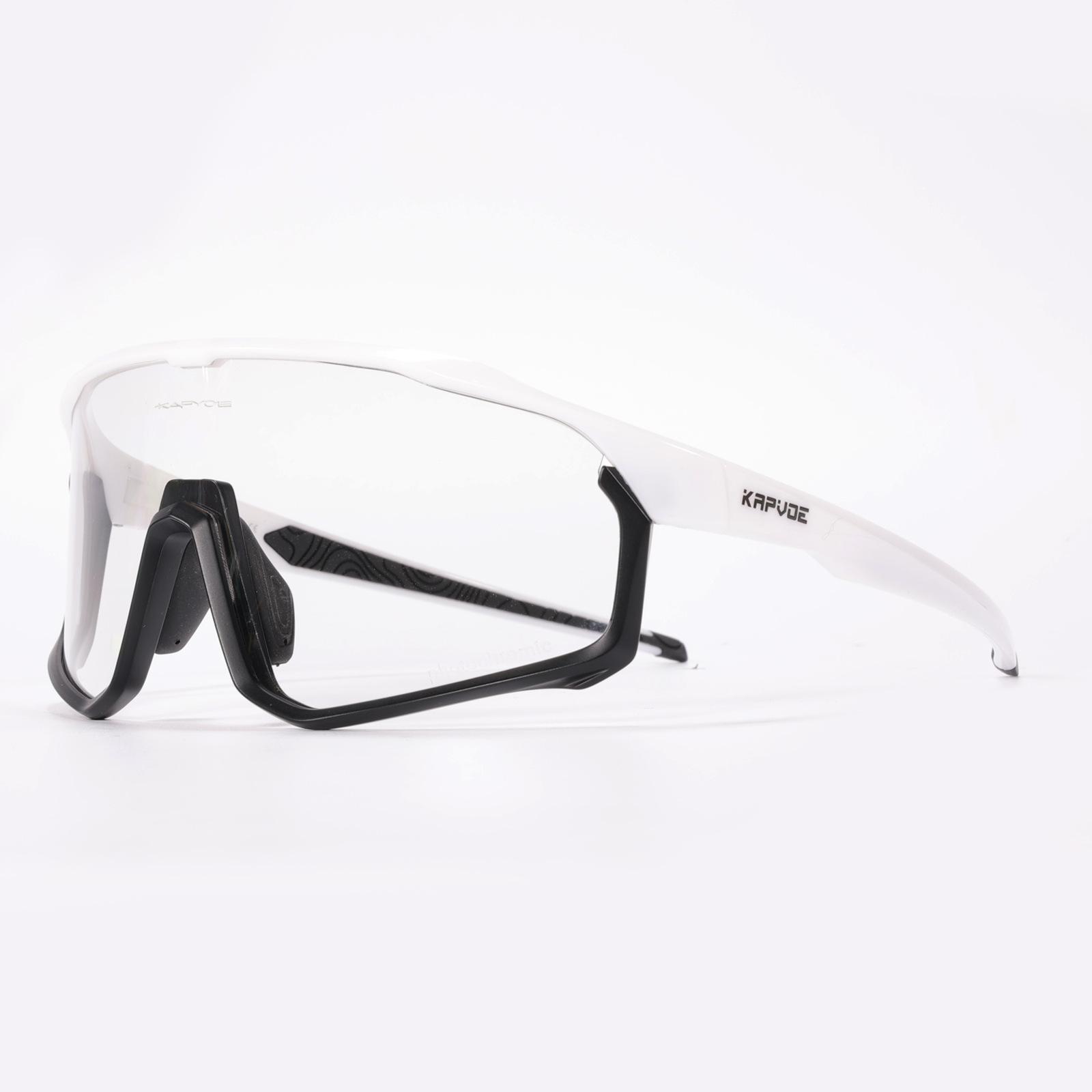 Dual-purpose goggles windproof sports running anti-fog discoloration cycling glasses