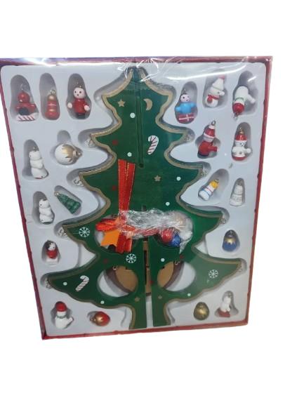 

Рождественские украшения Маленькие миниатюрные композиции из сцен с эрегированным телом, настольные украшения One Size зелёный