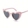 10pcs Retro Pose Love Sunglasses Female Fashion Big Face Thin Sunglasses Summer Travel Sunshade
