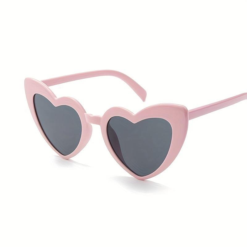 10pcs Retro Pose Love Sunglasses Female Fashion Big Face Thin Sunglasses Summer Travel Sunshade