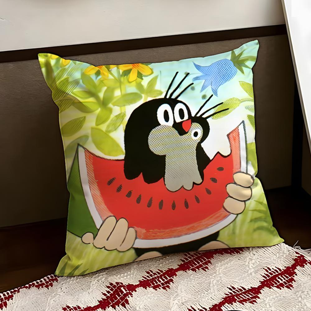 TThe Little MoleS Cushion Cover Reversible Soft Durable Pillow Cover Home  Car MultiScene Use for Daily Comfort