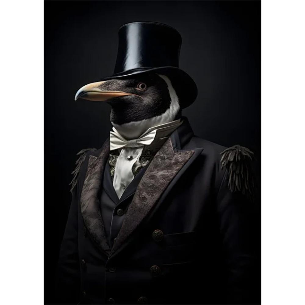 Aristokratyczne Zwierzęta Portret Plakaty i Druki Sztuka Vintage Malarstwo na Płótnie Obrazy na Ścianę do Salonu Dekoracja Domu